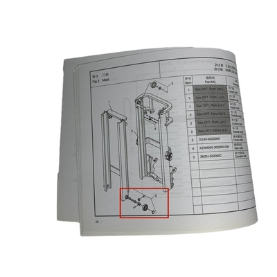 Forklift Bearing Mast Bearing Roller Complex roller assy 3M3H-302000C for CPC D 20-35