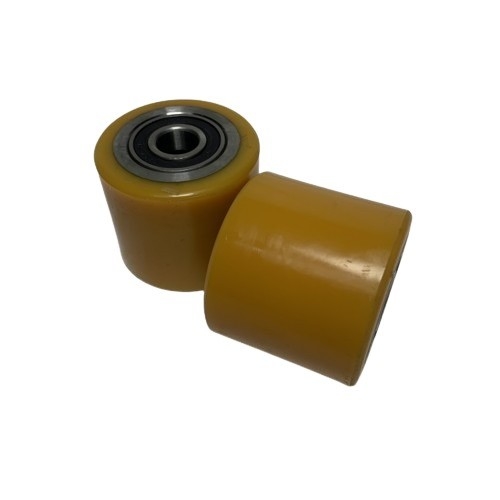 Manufacturing Plant 80*70mm 6204 Bearing PU Load Wheel For Linde Pallet Truck